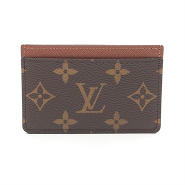 LOUIS VUITTON Porte Cartes Simple Card Case holder M61733 Monogram armagnac LV