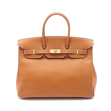 HERMES Birkin 35 Hand bag J Epsom leather brown Gold GHW Used