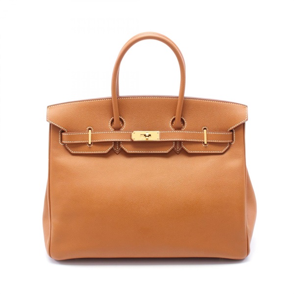 HERMES Birkin 35 Hand bag J Epsom leather brown Gold GHW Used