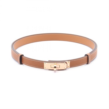 HERMES Kelly belt BUY009TM Epsom leather Brown Used Women GHW B