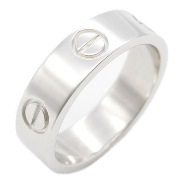 CARTIER Love Ring 18KWG White Gold Used unisex US size 6.75 #54