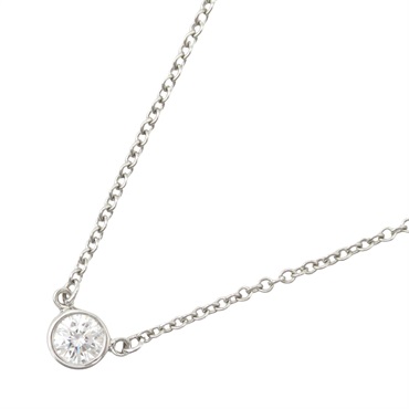 TIFFANY＆CO By the Yard Diamond Necklace Pt950 Platinum Used women Pendant