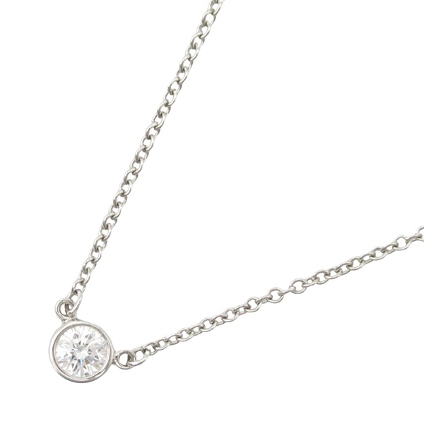 TIFFANY＆CO By the Yard Diamond Necklace Pt950 Platinum Used women Pendant