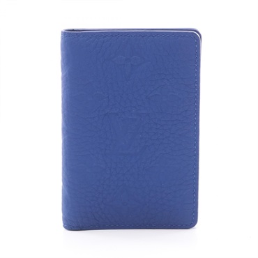 LOUIS VUITTON Organizer De Poche Card Case M80585 Taurillon neon blue Used