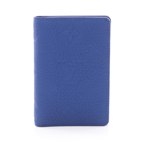 LOUIS VUITTON Organizer De Poche Card Case M80585 Taurillon neon blue Used