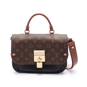 LOUIS VUITTON Vaugirard PM Crossbody Hand bag M44354 Monogram idylle Noir Used