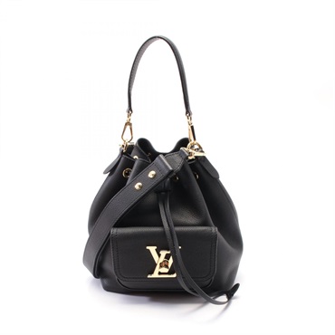 LOUIS VUITTON Lockme Bucket NV 2way Hand crossbody bag M57687 leather noir used