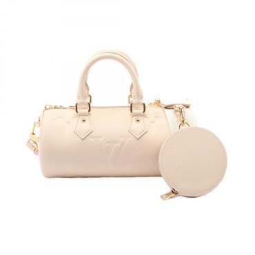 LOUIS VUITTON Papillon BB 2way shoulder Hand bag M45994 Monogram empreinte creme