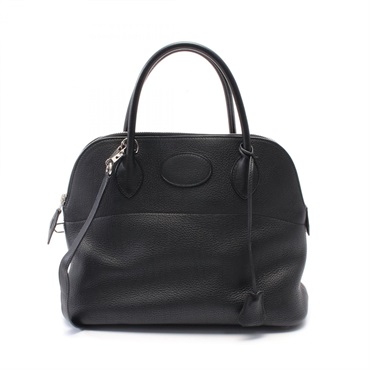 HERMES Bolide 31 2way Hand shoulder bag I Togo leather Black Used SHW