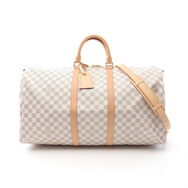 LOUIS VUITTON Keepall Bandouriere 55 hand shoulder bag N41429 Damier Azur LV