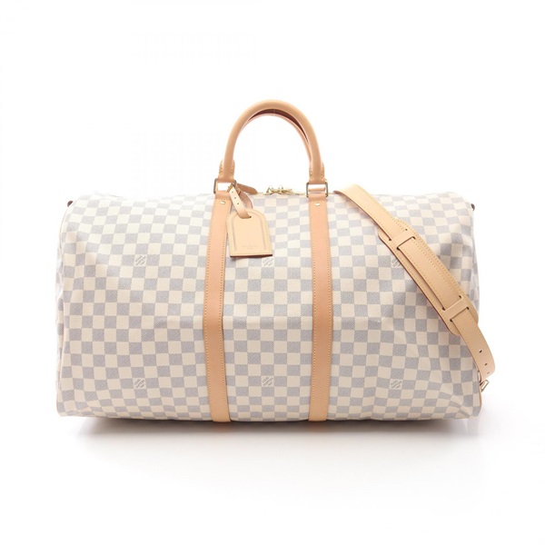 LOUIS VUITTON Keepall Bandouriere 55 hand shoulder bag N41429 Damier Azur LV