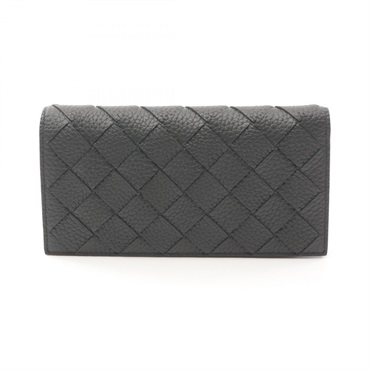 BOTTEGA VENETA Intrecciato Bi-fold purse wallet 814673V5 leather Green Used mens