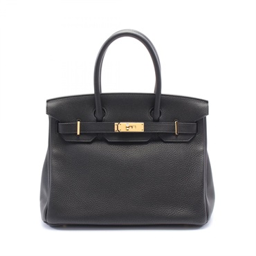 HERMES Birkin 30 Hand bag A Togo leather Black Used GHW