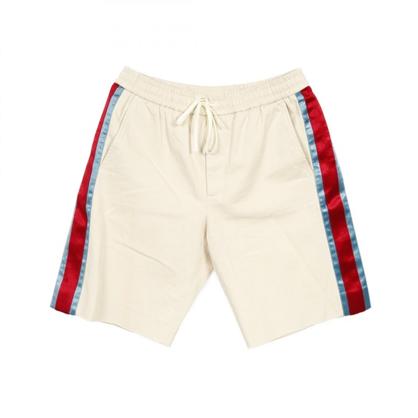 GUCCI Short Pants 575322 Cotton Beige Red Blue Size 46 Used mens