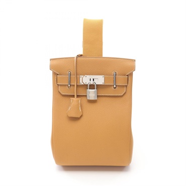 HERMES Kelly H a dos PM Waist bum belt bag Togo leather B Natural sable Used SHW