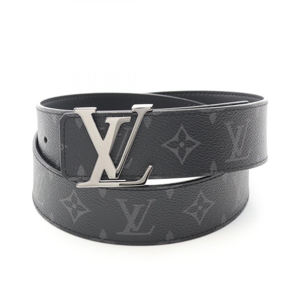 LOUIS VUITTON LV initials belt M9043 Monogram eclipse Black Used mens #34/85