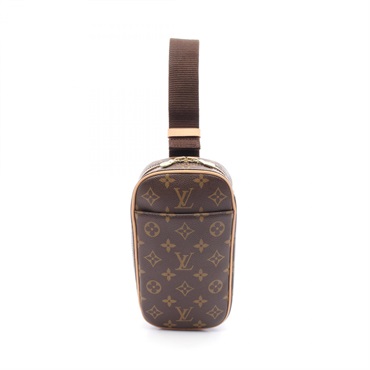 LOUIS VUITTON Pochette Gange Waist bag M51870 Monogram canvas Brown Used unisex