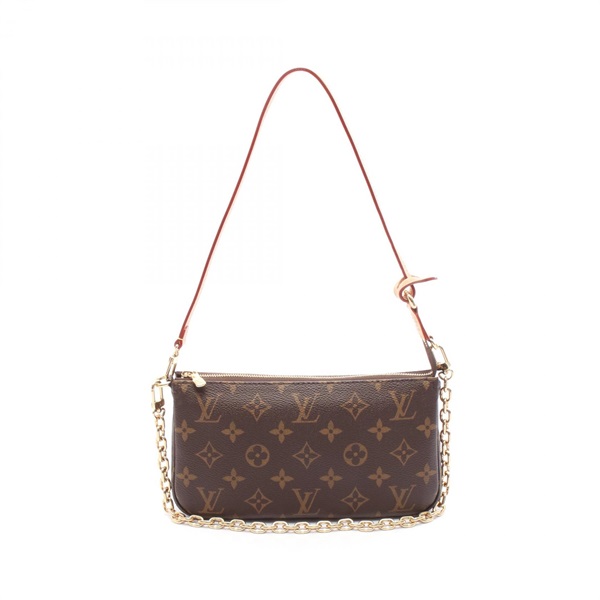 LOUIS VUITTON Pochette Accessoires Chain Shoulder Handbag M82766 Monogram Used