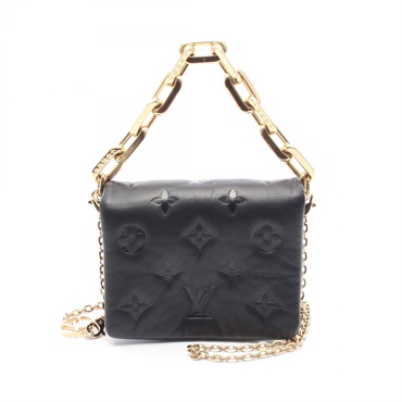 LOUIS VUITTON Cousin Belt Chain Shoulder Bag M81125 Monogram Embossed Leather LV