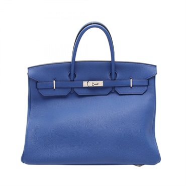 HERMES Birkin 40 Handbag Togo leather Blue royale Used Women U SHW