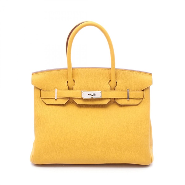 HERMES Birkin 30 Handbag C Togo leather Jaune ambre Used Women