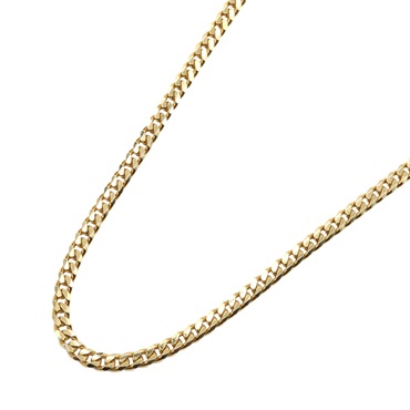 JEWELRY Double 6 side Flat link chain Necklace 18KYG Yellow Gold Used unisex