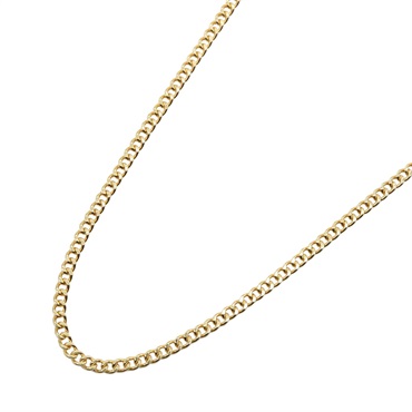 JEWELRY Double sided S Curb chain Necklace 18KYG Yellow Gold Used unisex