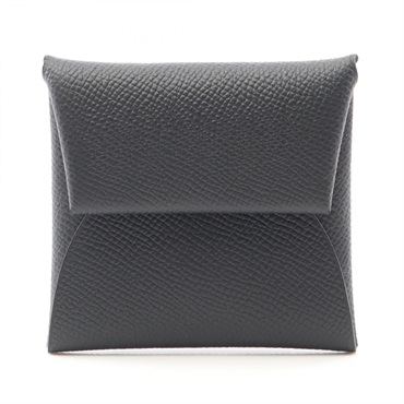 HERMES Bastia coin pursewallet Epsom leather Black Used Women SHW B 2023