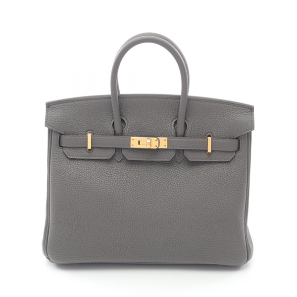 HERMES Birkin 25 Handbag Togo leather Gray Used Women GHW U