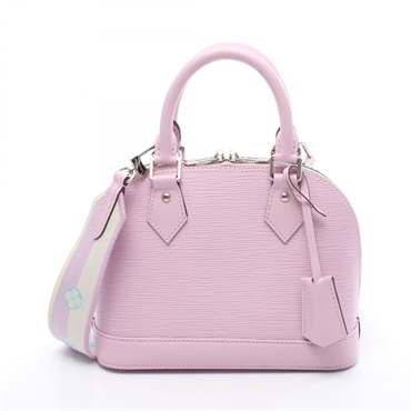 LOUIS VUITTON Alma BB Shoulder Handbag M22620 Epi leather Pink Used Women LV