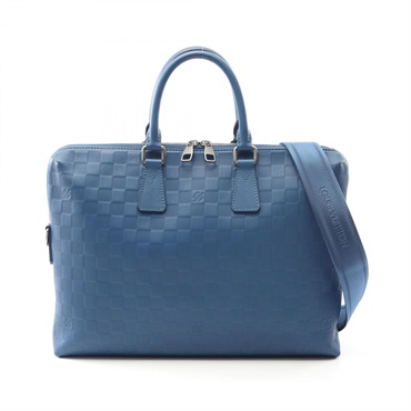 LOUIS VUITTON PDJ Porte-Documents Jules Shoulder Business Bag N41328 Damier Blue