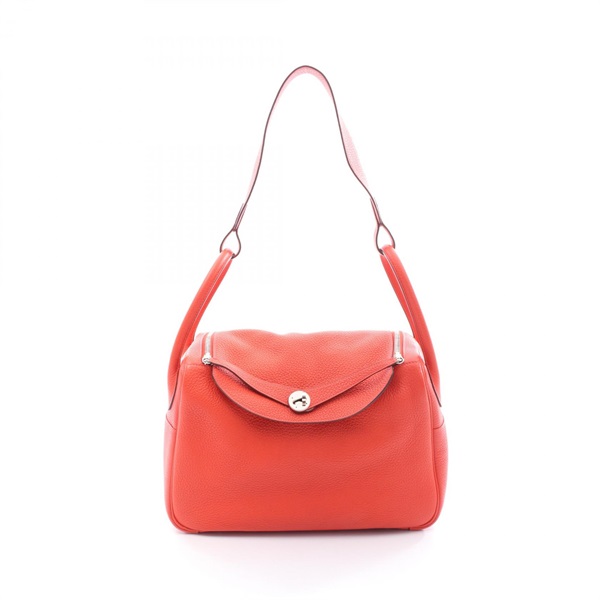 HERMES Lindy 34 Shoulder Bag R Clemence leather Rouge pivoine Used Women SHW