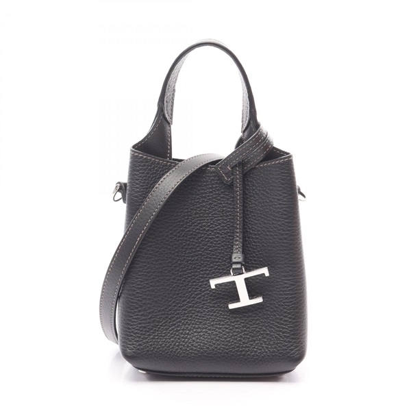 TOD'S T Timeless Micro Shoulder Handbag XBWAPAT9000QRIB999 leather Black Used