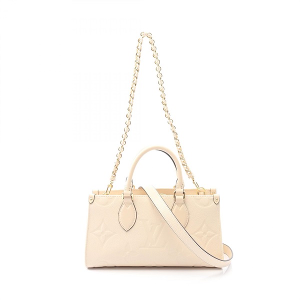 LOUIS VUITTON On the Go EW Shoulder Handbag M23698 Monogram empreinte Cream LV
