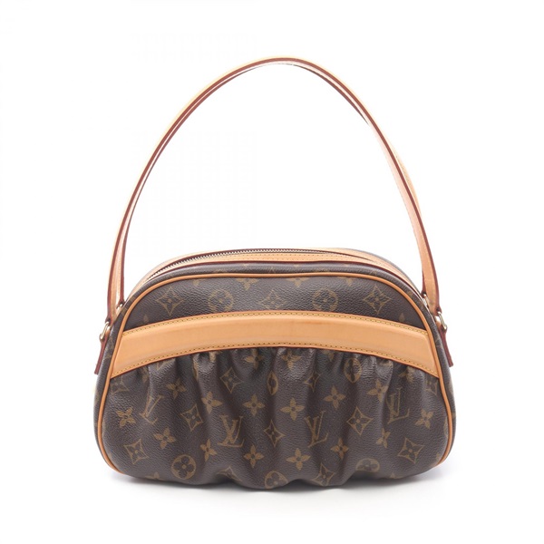 LOUIS VUITTON Clara Shoulder Bag M40057 Monogram canvas leather Brown Used Women