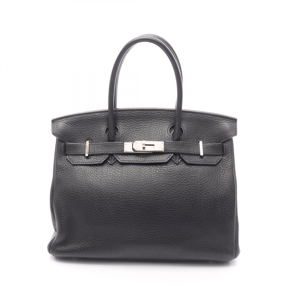 HERMES Birkin 30 Handbag Togo leather Black Used Women L SHW