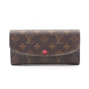LOUIS VUITTON Portefeuille Emily Long Wallet M41943 Monogram Hot pink Used Woman