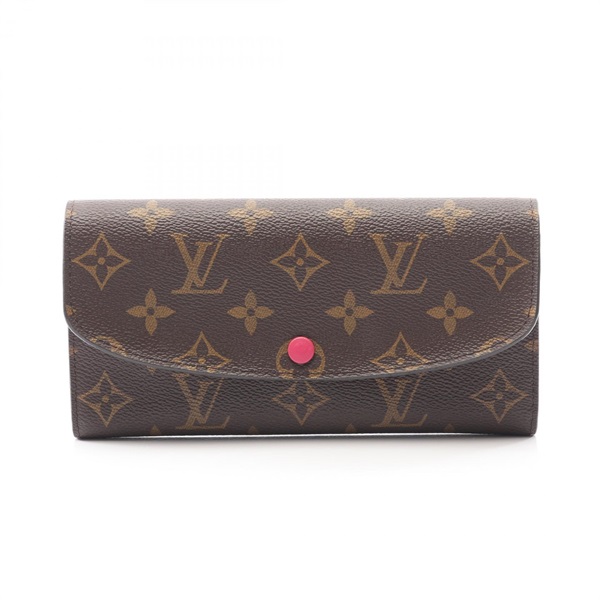 LOUIS VUITTON Portefeuille Emily Long Wallet M41943 Monogram Hot pink Used Woman
