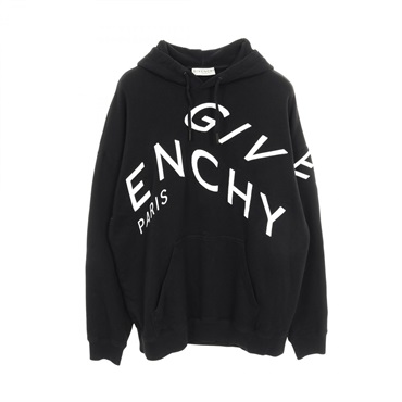 GIVENCHY Hoodie XL size sweatshirt pullover cotton Black White Used mens