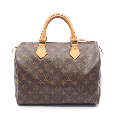 LOUIS VUITTON Speedy 30 Handbag M41526 Monogram canvas leather Brown Used Women