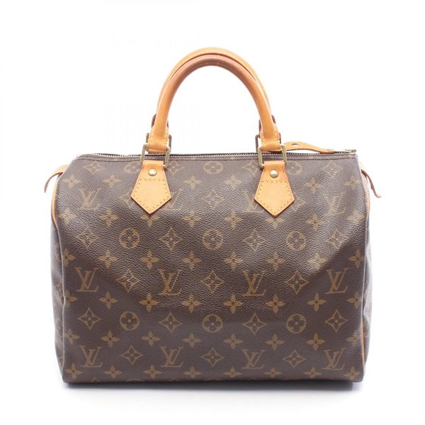 LOUIS VUITTON Speedy 30 Handbag M41526 Monogram canvas leather Brown Used Women
