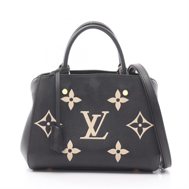 LOUIS VUITTON Montaigne BB Crossbody Handbag M45778 Monogram empreinte Noir used