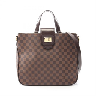 LOUIS VUITTON Cabas Roseberry Shoulder Tote Handbag N41177 Damier Ebene Used LV