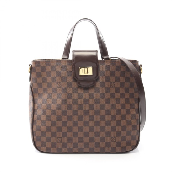 LOUIS VUITTON Cabas Roseberry Shoulder Tote Handbag N41177 Damier Ebene Used LV