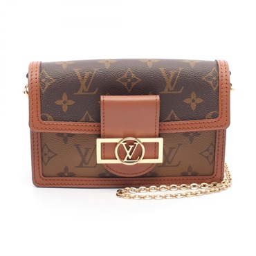 LOUIS VUITTON Portefeuille Daufine Chain Shoulder Bag M68746 Monogram Reverse LV