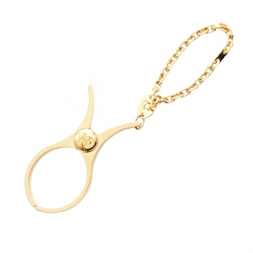 HERMES Filou Glove Holder clip Gold Plated Used Women