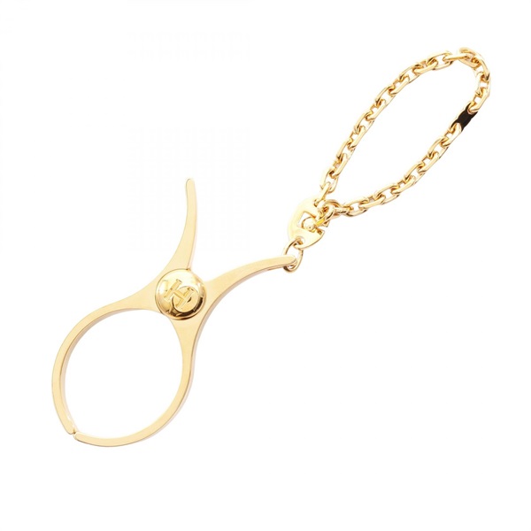 HERMES Filou Glove Holder clip Gold Plated Used Women