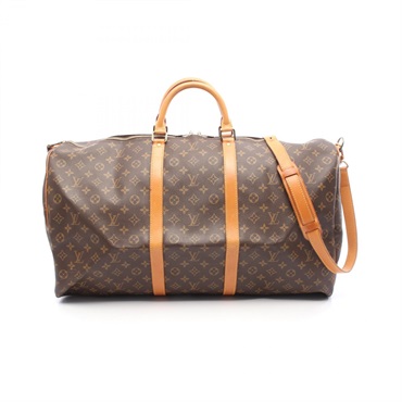 LOUIS VUITTON Keepall Bandouliere 60 Travel handbag Luggage M41412 Monogram Used