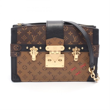 LOUIS VUITTON Trunk clutch Chain Crossbody Shoulder Bag M43596 Monogram Reverse