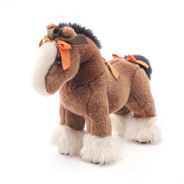HERMES Hermy ppm stuffed toy Suede acrylic Brown Beige Black Used Women